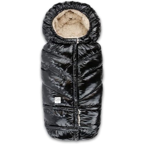 7AM Enfant Stroller Blanket 212 - Adjustable Baby Car Seat Zipped Blanket for Babies Winter, Unisex Multi Purpose Fleece Lined Warm Hooded Toddler Footmuff Water Repellent | (6M - 4T)