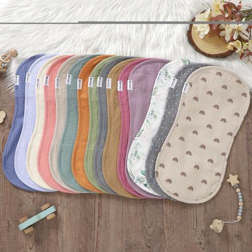 Drybble™ GOTS Organic Cotton Waterproof Burp Cloths