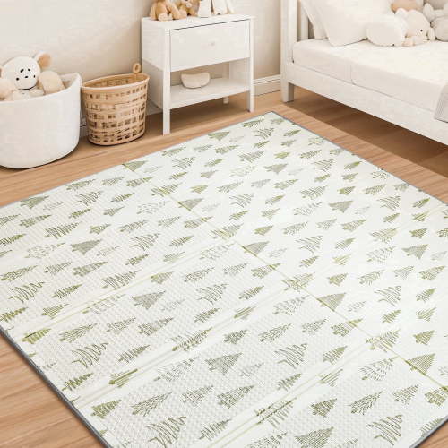 Joypony Baby Play Mat, 79x71" Double-Sided Forest Foldable Playmat for Babies and Toddlers