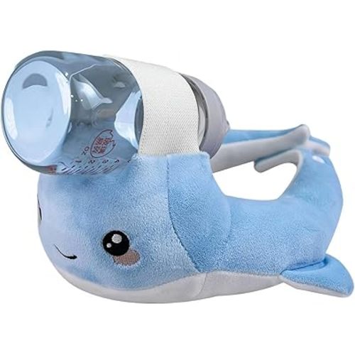 Bottle Holder Pillow, Neck Support Pad for Bottle Feeding Care, Bottles Feeding Pillow, Hands Free Plush Bottles for Travel, Comfort & Easier Nursing Cushion for Mom, Arm & Wrist Relief