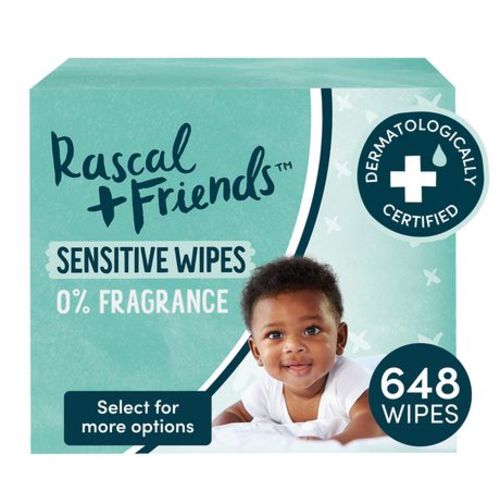 Sensitive Baby Wipes, Unscented, Multi-pack, Jumbo-9 pack (648 wipes)Multipack (216 wipes)Single pack (72 wipes)