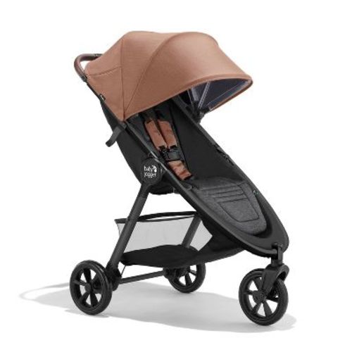 Baby Jogger City Mini GT3 All-Terrain Full Size Stroller - Sierra Sand: 5-Point Harness, Rubber Tires, Folds for Easy Transport, 12 Pound Weight