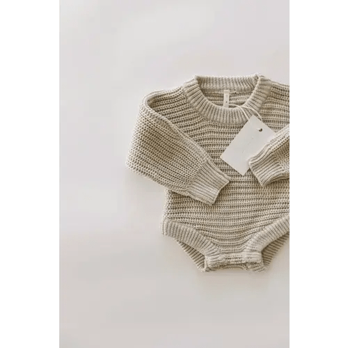 Chunky Knit Onesie ‘Biscotti’