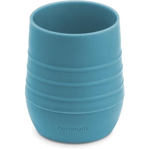 NumNum Cup for Ages 4+ months - 2oz Non-Slip & Easy To Grip Training Cups, Perfect for Drinking & Self Feeding Skills, 1 Cup, Blue