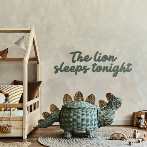 The Lion Sleeps Tonight Wooden Sign