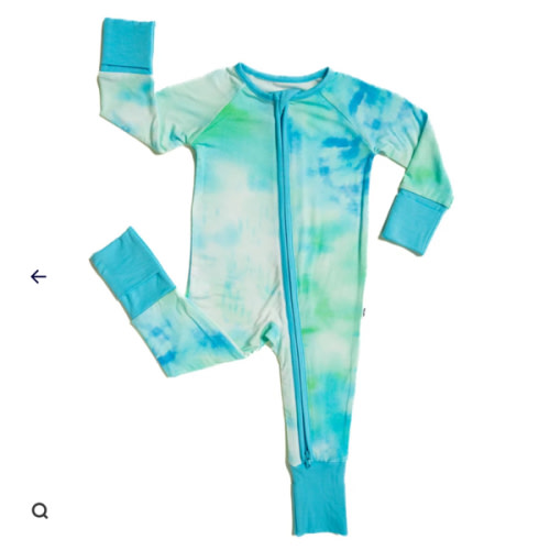 Tidepool Watercolor Zippy - Little Sleepies
