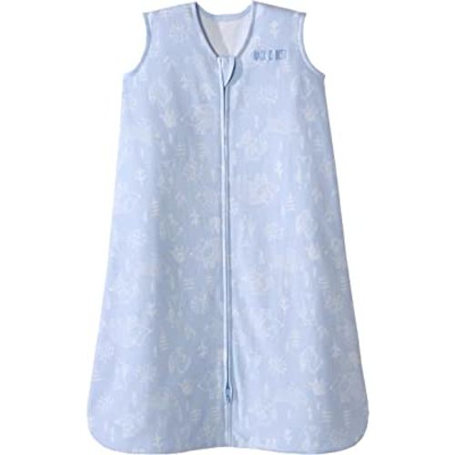 HALO SleepSack, 100% Cotton Wearable Blanket, Woodland Etch Blue, Small