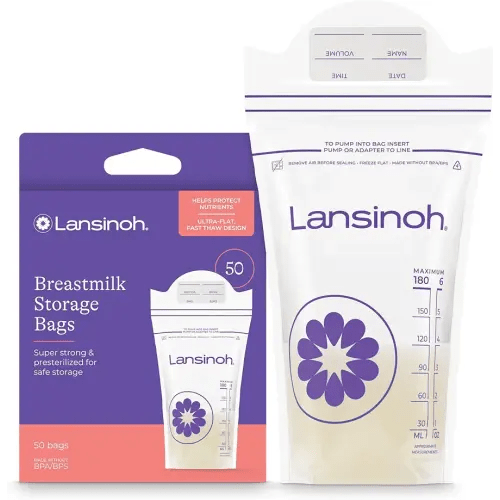 Lansinoh Breast Milk Storage Bags 1 pack of 50 count.