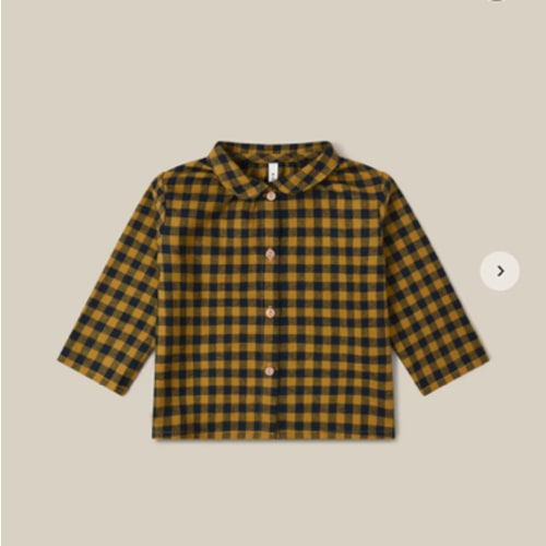 Blueberry Gingham Shirt | Organic Zoo
