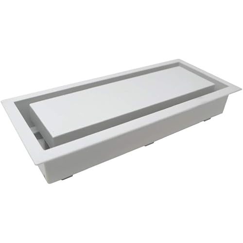 Aria Vent Drywall Lite Frame - Air Register (4x10 Inch), Satin White