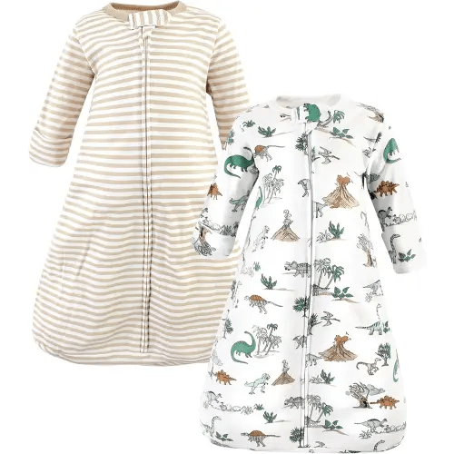 Hudson Baby BabyCotton Long-Sleeve Wearable Sleeping Bag, Sack, Blanket