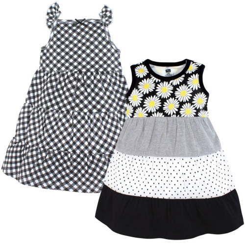 Hudson Baby Girl Cotton Dresses, 0-3 Months