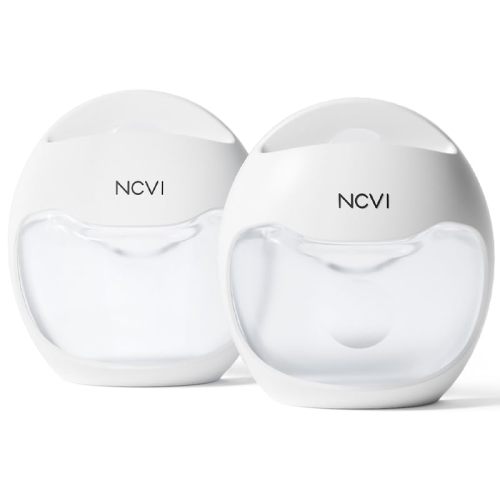 NCVI Silicone Breast Milk Collector Catcher, Let Down Manual Breastmilk Saver Collection Cup for Leaking Milk, Wearable Nursing Cups BPA Free, Invisible Slim Design for Regular Bra, 2.3oz/70mlx2 Count