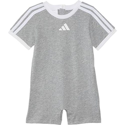 adidas Baby Boys Short Sleeve 3-stripe Shortie Romper