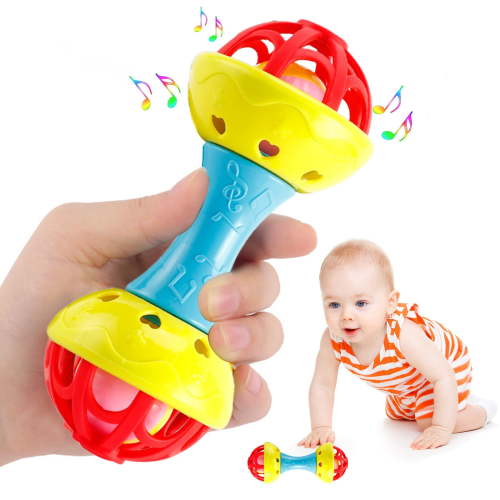 Clearance PEONAVET Baby Rattle Toys | Shaker Rattle Toy for Babies 0-6 Months,Newborn Baby Early Education Fitness Soft Rubber Hand Grasping Ball Rattles 0-1 Years Old Toys