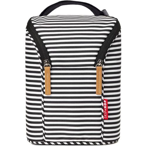 Skip Hop Baby Breastmilk Cooler Insulated Bottle Bag, Grab & Go, Chevron