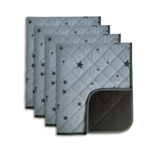 RIOUSSI Washable Pee Pads for Dogs, Puppy Pads for Potty Training with Leakproof Bottom. 4 Pack, 18"x24"