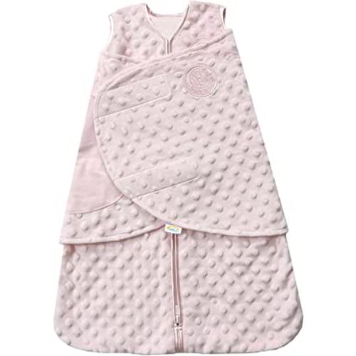 Halo Sleep Sack Swaddle Plushy Dot Pink Birth to 3 months