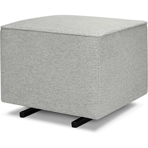 DaVinci Universal Gliding Ottoman in Frost Grey, GREENGUARD Gold & CertiPUR-US Certified