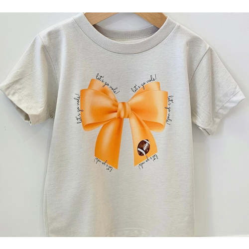 Let’s Go Vols Bow Girls Tee