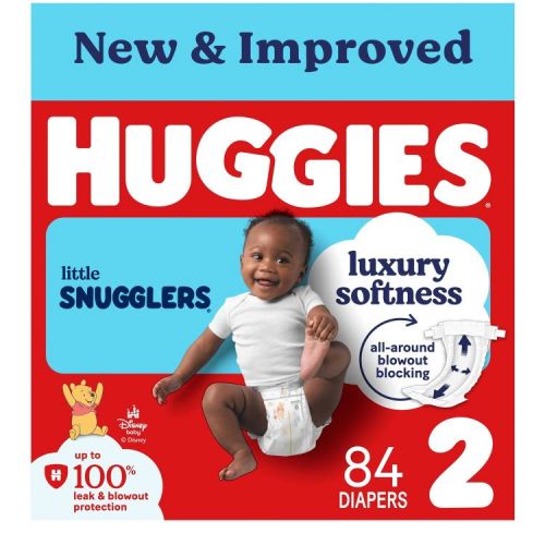 Huggies Little Snugglers Diapers - Size 2 - 84ct