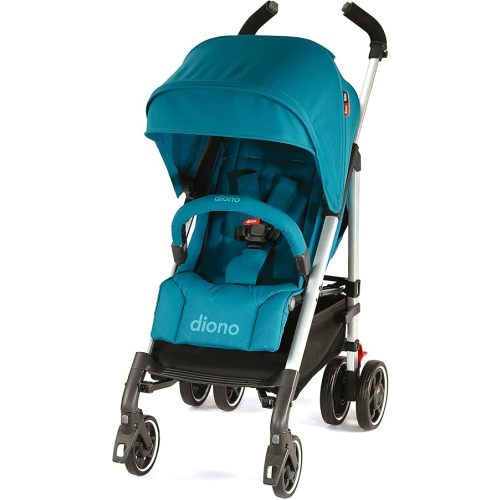 Diono Flexa Umbrella Stroller from Infant to Toddler, Freestanding Slim Fold, Lightweight Umbrella Stroller with Canopy, XL Storage Basket, Blue Turquoise