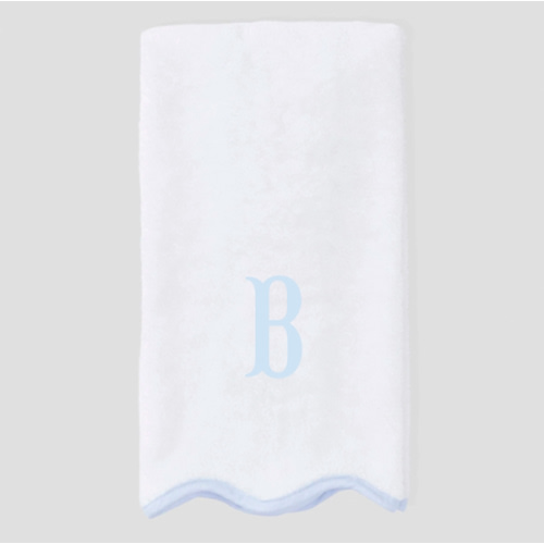 Scallop Bath Hand Towels (pair)