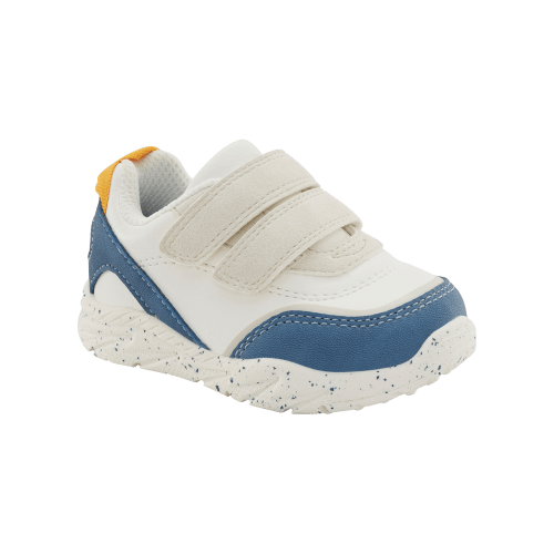Every Step® First Walker Fashion Sneakers - White/Blue - Carter's | Carter's