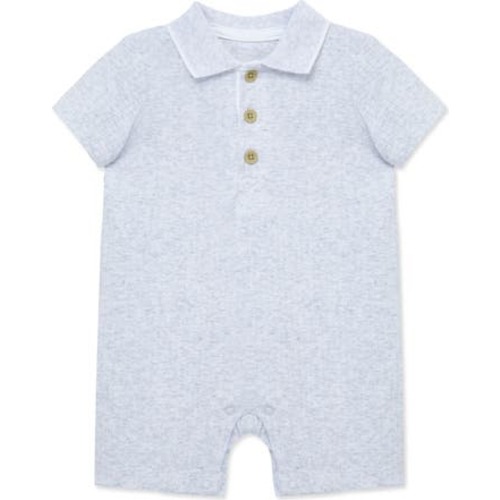 Knit Polo Romper, 9M