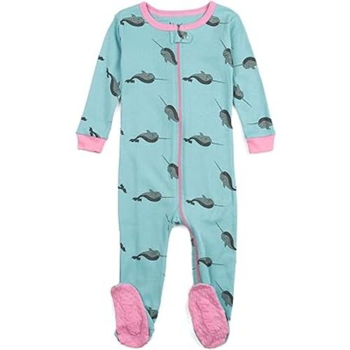 Leveret Kids Pajamas Baby Boys Girls Footed Pajamas Sleeper 100% Cotton (Size 6-12 Months-5 Toddler)
