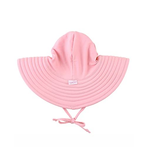RuffleButts® Baby/Toddler Girls UPF 50+ Sun Protective Wide Brim Swimwear Sun Hat
