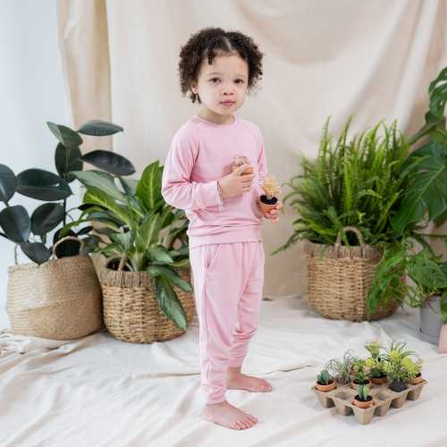 Bamboo Jersey Jogger Set in Crepe