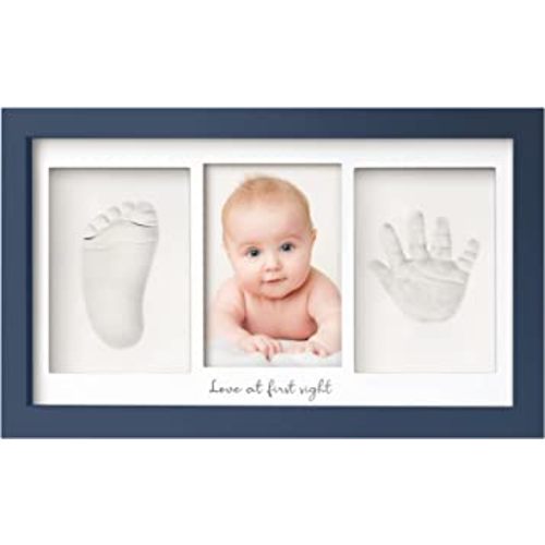 Baby Hand and Footprint Kit - Personalized Baby Gifts, Baby Footprint Kit, Newborn Keepsake Baby Handprint Kit, Baby Nursery Decor, New Baby Gift Sets, Baby Shower Gifts for Girls, Boys (Midnight Blue)
