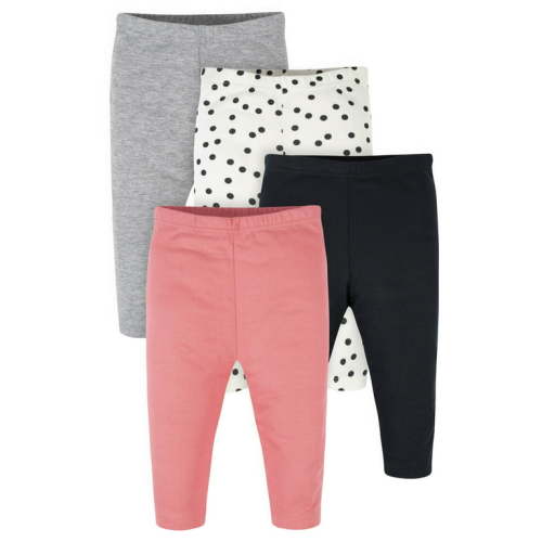 Onesies Brand Baby Girl Pants, 4-Pack (Newborn-12 Months)