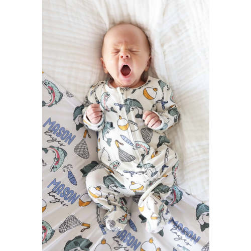 Catch Of The Day One-Piece Footie | Caden Lane