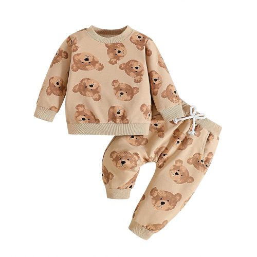 Baby Girl Sweatshirt Clothes Pants Set Joggers Toddler Fall Outfit Infant Sweatsuit