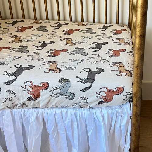 Hudson Horse Western Crib Sheet