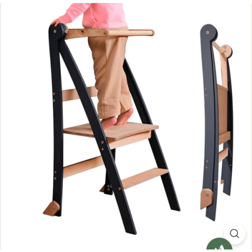 Toddler Learning Tower: Step stool for Kids - Graphite – Goodevas