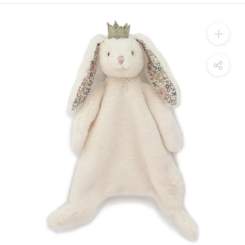 Princess Bunny Baby Security Blanket Faith