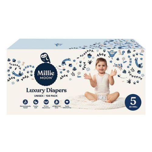 Millie Moon Luxury Diapers - (Select Size and Count)