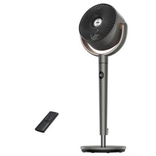 Dreo Pedestal 3D Oscillating Fan Black and Carmel