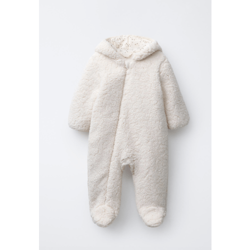 POLAR FLEECE ROMPER - Ecru | ZARA United States
