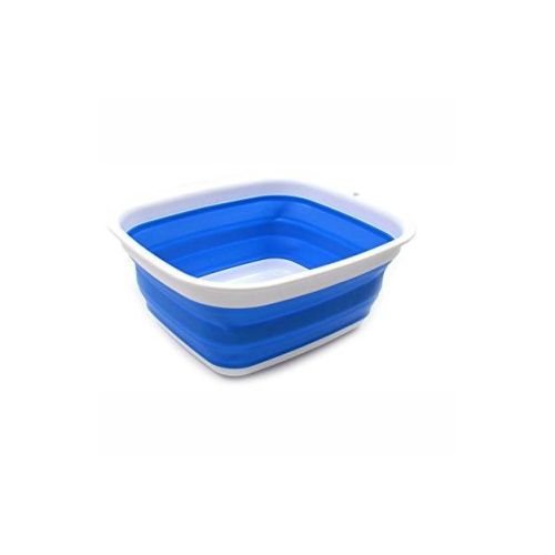 SAMMART Collapsible Wash Tub - Foldable Dishpan