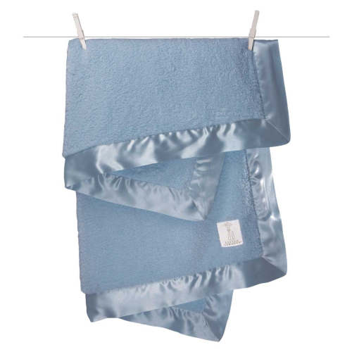 Little Giraffe Chenille Baby Blanket - Cornflower – oh baby!
