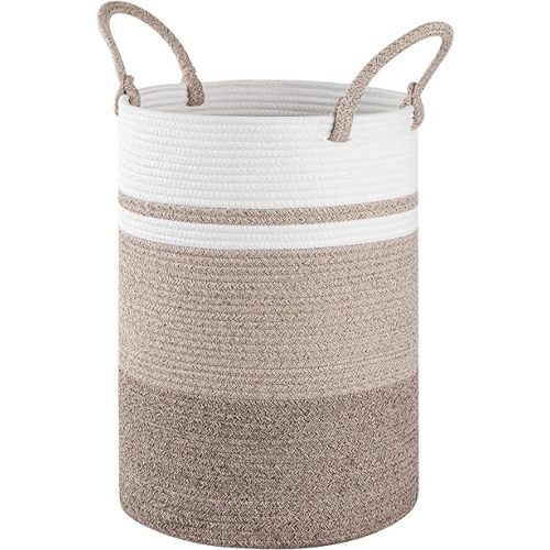 Laundry Basket, Laundry Hamper, Baby Nursery Hamper, Foldable Laundry Hamper with Handles, Storage Blanket Clothes Toys in Bedroom, Living Room-13.8 "L * 19.7 "H-Gradient Yellow