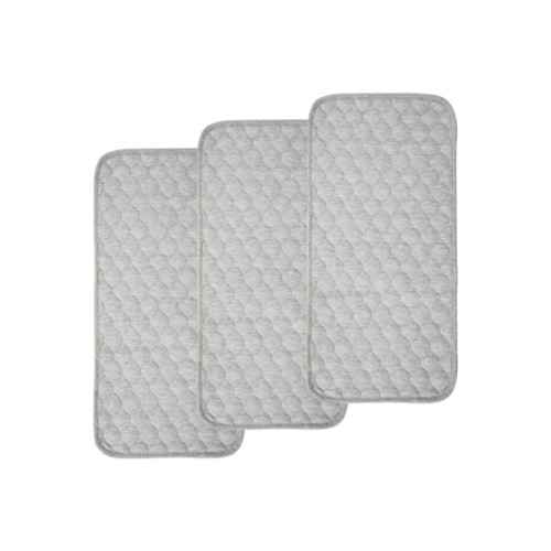 BlueSnail Quilted Thicker Waterproof Changing Pad Liners 3 Count(Gray 13” x 27”)