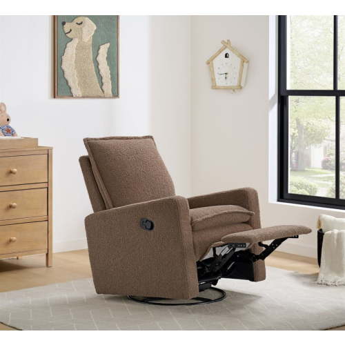 SOHO BABY COVENTRY GLIDER/RECLINER BOUCLE TEDDY BROWN