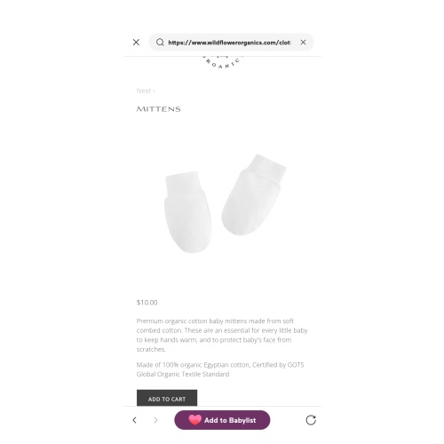 Baby Clothing— Mittens