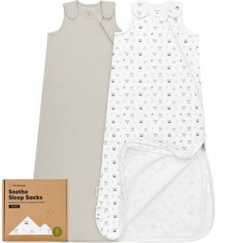 KeaBabies 2-Pack Sleep Sacks for Babies, Soothe Sleeping Sack Wearable Blanket, Infant, Toddler, Newborn Swaddle Sack (Roarsome, Medium)