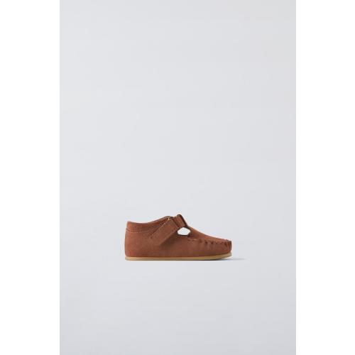 LEATHER OXFORD SHOES - Brown | ZARA United States